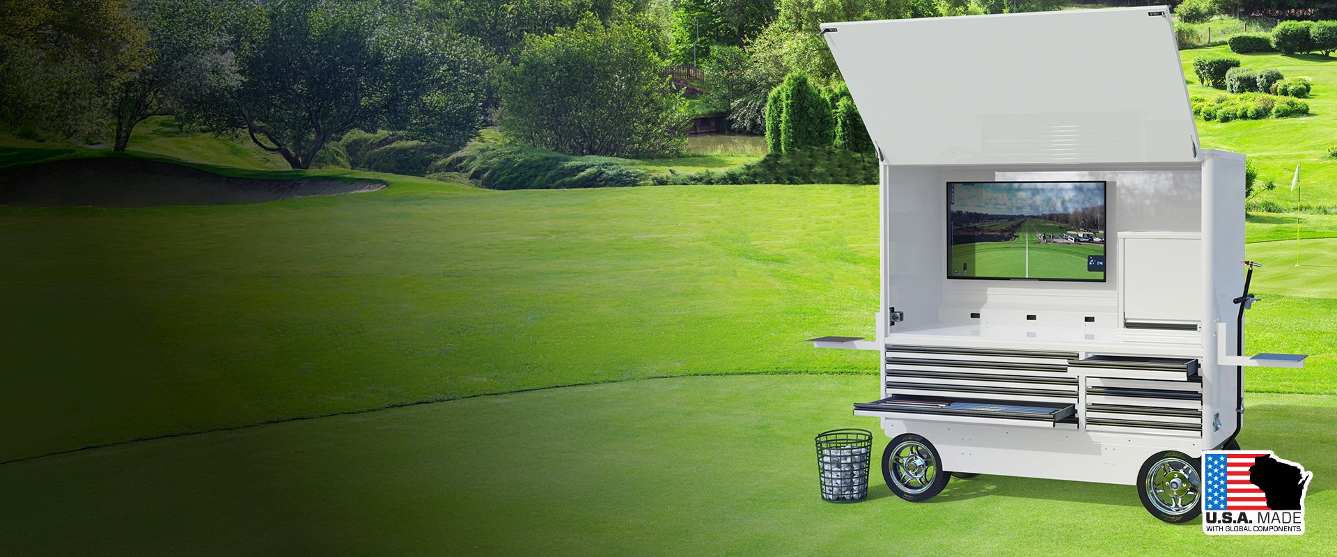 GOLF CLUB FITTING CART