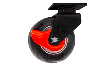 HalfAss Caster (Right Swivel w/ Step Brake)