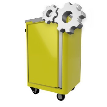 Configurable One Opening Caster Cart