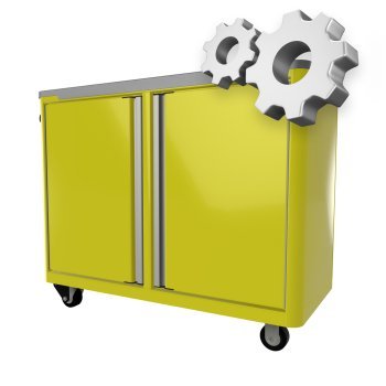 Configurable Two Opening Caster Cart