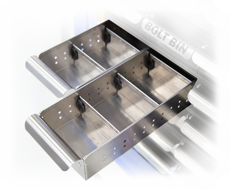 Isolated Picture of Bolt Bins and Adjustable Dividers