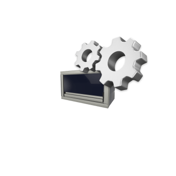 midnight blue custom aluminum ctech manufacturing one opening overhead cabinet with latching gas strut assisted top swing door and open compartment